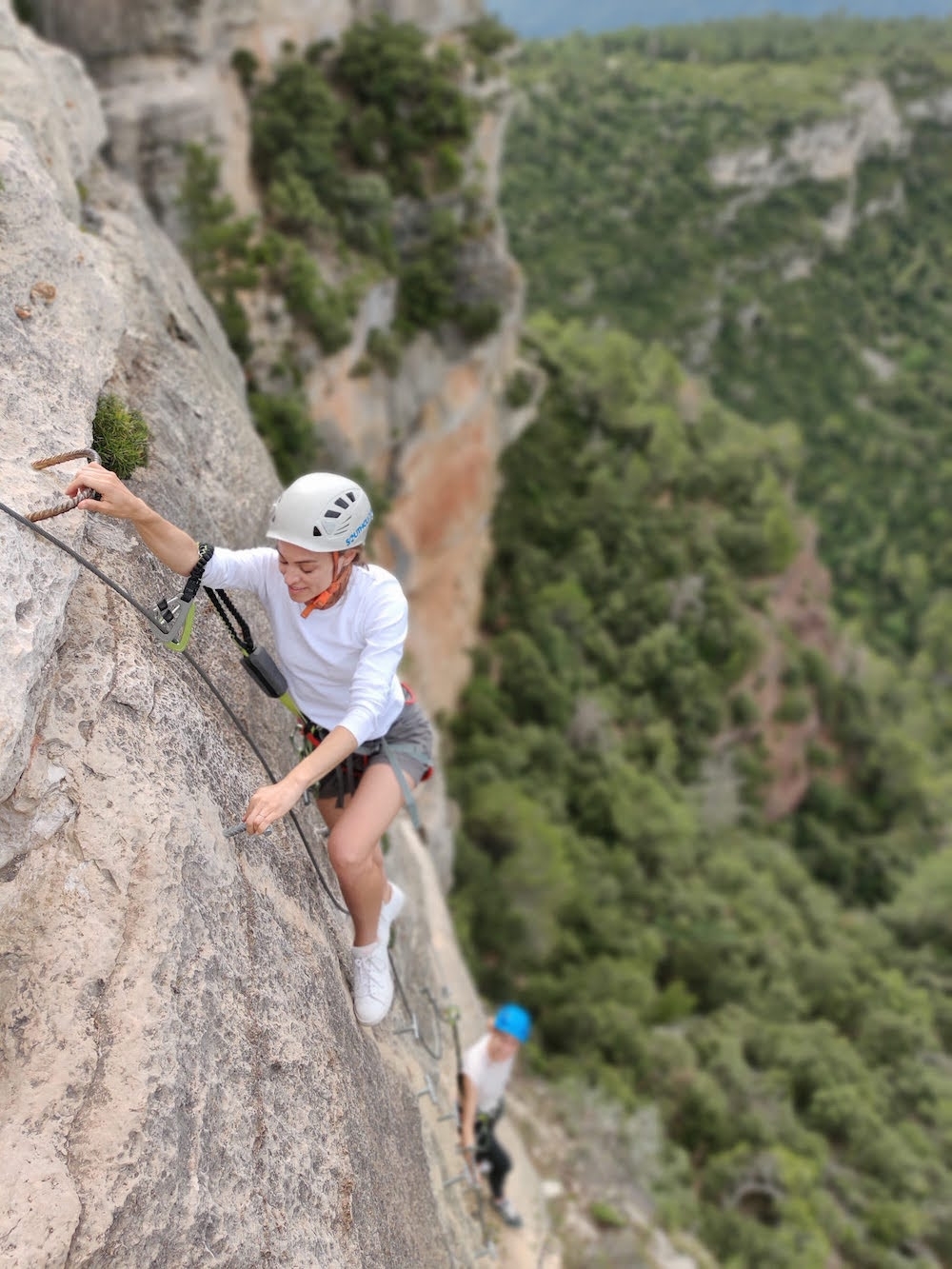 Via ferrata en La Mussara.