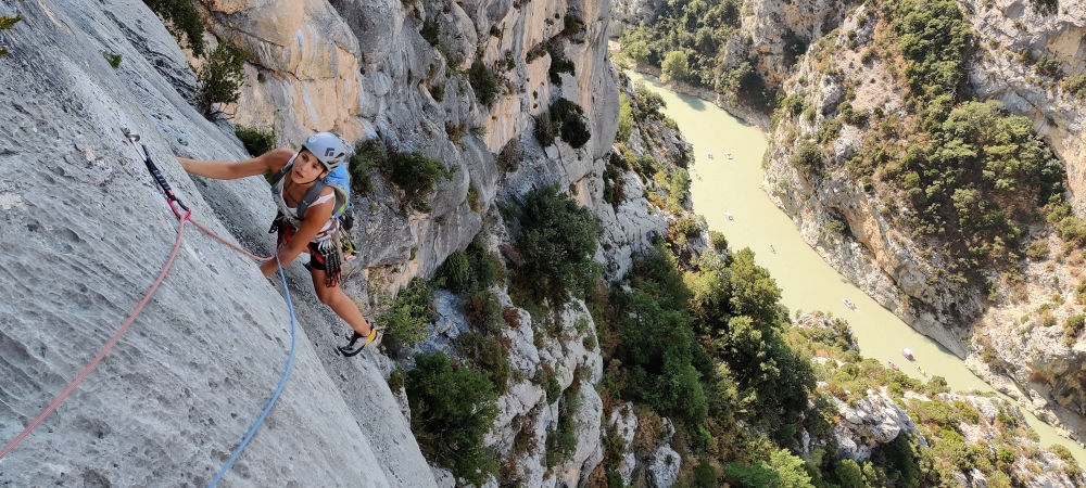 Escalada guiada en el Verdon Gorge