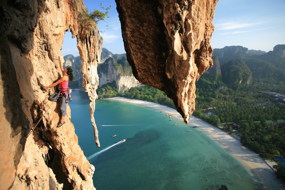 Climbing in Railay Beach