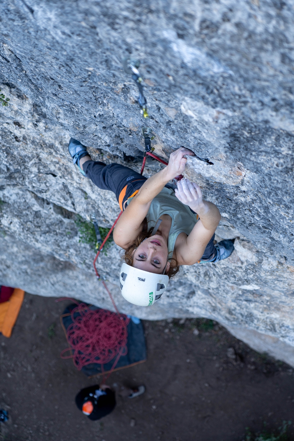 Participantes del Performance climbing series con Lynn Hill en Barcelona. 