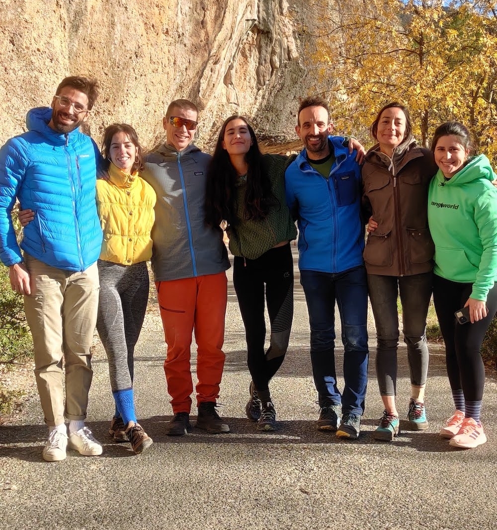 El equipazo del fin de semana en Margalef.