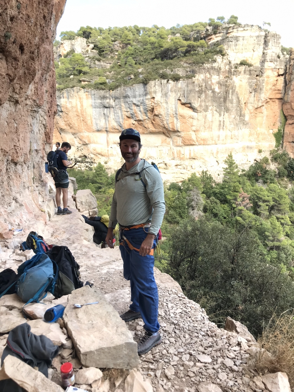 Climbing in Siuranella Este