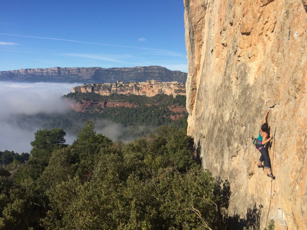 Escalada en Siurana en Iniverno